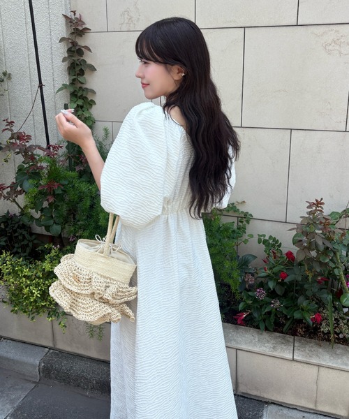 mellowneon（メロウネオン）の「ロゴプレートフリルカゴBAG（ハンドバッグ・レディース・アイボリー/ベージュ・FREE）」の19枚目の写真