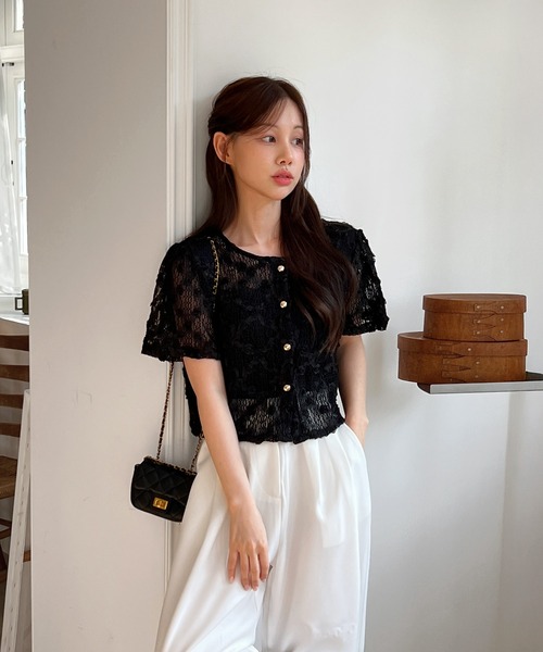 by muni:r（バイ ムニール）の「【低身長/高身長/サイズ展開有/5色展開】ピンタックワイドロングスラックス（スラックス・レディース・ブルー系その他/グレー/ベージュ/ブラック/アイボリー・S-Regular/S-Short/M-Regular/M-Short）」の14枚目の写真