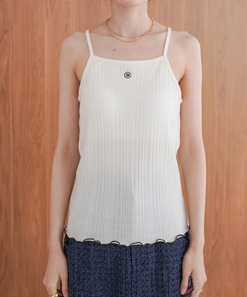 Bab（バブ）の「カップ付きアメスリキャミソール（キャミソール・レディース・グレー/アイボリー・FREE）」の11枚目の写真