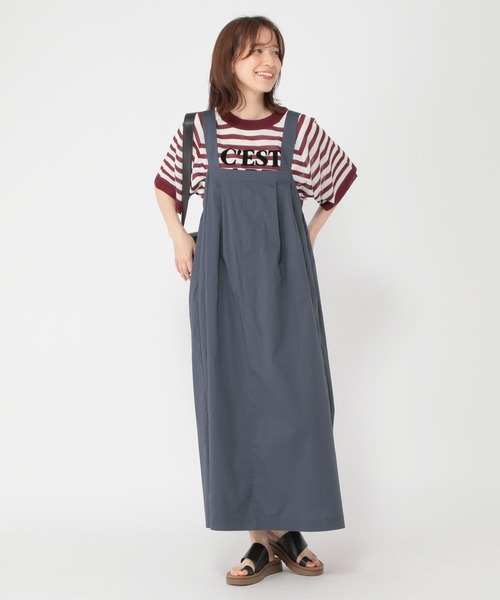 studio CLIP(スタディオクリップ)の「【軽量】タックジャンパースカート(ジャンパースカート・レディース・カーキ/ネイビー・FREE)」の13枚目の写真