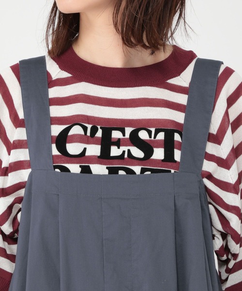 studio CLIP(スタディオクリップ)の「【軽量】タックジャンパースカート(ジャンパースカート・レディース・カーキ/ネイビー・FREE)」の9枚目の写真