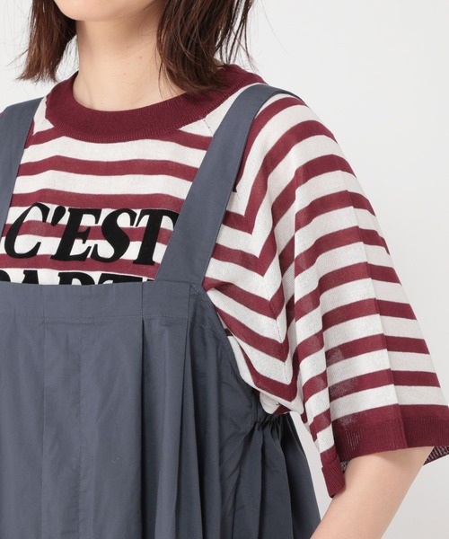 studio CLIP(スタディオクリップ)の「【軽量】タックジャンパースカート(ジャンパースカート・レディース・カーキ/ネイビー・FREE)」の8枚目の写真