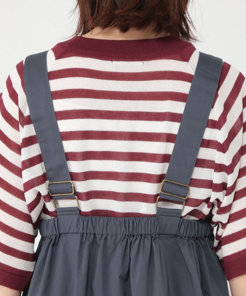 studio CLIP(スタディオクリップ)の「【軽量】タックジャンパースカート(ジャンパースカート・レディース・カーキ/ネイビー・FREE)」の5枚目の写真