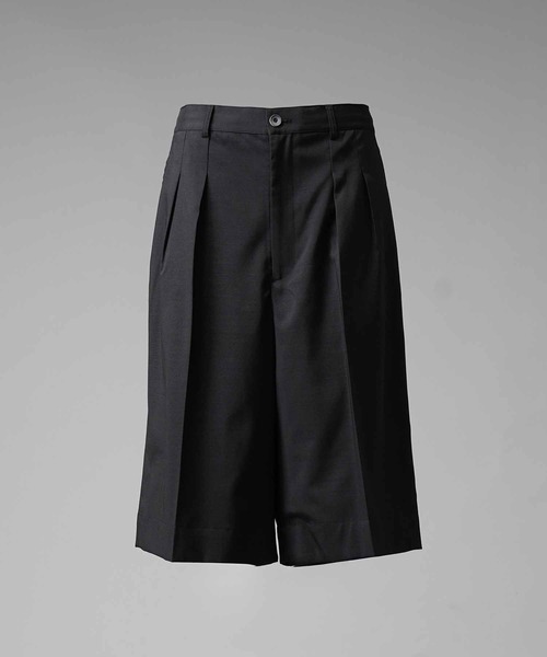 MAISON SPECIAL（メゾンスペシャル）の「《UNISEX》Wool Mix Stretch Prime-Wide Shorts/ウールミックスストレッチプライムワイドショーツ【MAISON SPECIAL/メゾンスペシャル】（その他パンツ・メンズ・ブラック/チャコールグレー/グレイッシュベージュ/パープル・0/1/2）」の20枚目の写真