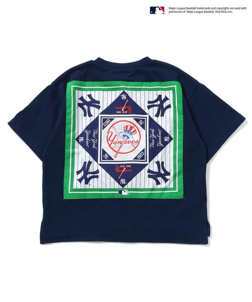 F.O.KIDS（エフオーキッズ）の「F.O.KIDS/エフオーキッズ MLB 3柄ワンポイントTシャツ 夏物 夏服（Tシャツ/カットソー・キッズ・ネイビー/グリーン/オフホワイト・120/130/140）」の10枚目の写真