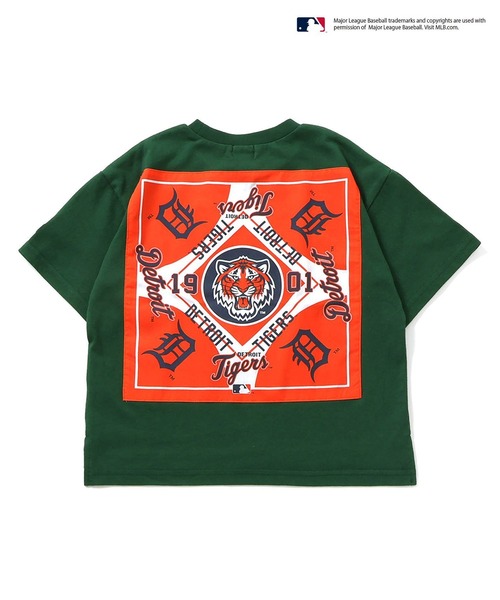 F.O.KIDS（エフオーキッズ）の「F.O.KIDS/エフオーキッズ MLB 3柄ワンポイントTシャツ 夏物 夏服（Tシャツ/カットソー・キッズ・ネイビー/グリーン/オフホワイト・120/130/140）」の9枚目の写真