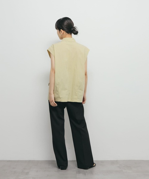 KBF（ケイビーエフ）の「スタンドカラーベスト（その他アウター・レディース・ベージュ系その他/オフホワイト・ONE）」の14枚目の写真