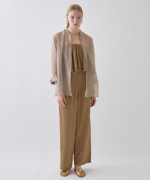 cloenc(クロエンス)の「【接触冷感/手洗い可】3wayペプラムワイドパンツ(その他パンツ・レディース・ボルドー/ブラック/ブラウン系・01/02)」の2枚目の写真