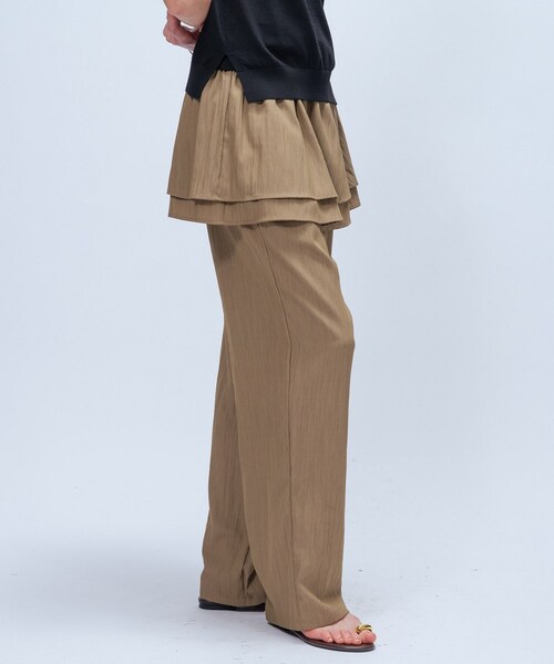 cloenc(クロエンス)の「【接触冷感/手洗い可】3wayペプラムワイドパンツ(その他パンツ・レディース・ボルドー/ブラック/ブラウン系・01/02)」の4枚目の写真