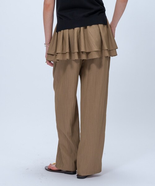 cloenc(クロエンス)の「【接触冷感/手洗い可】3wayペプラムワイドパンツ(その他パンツ・レディース・ボルドー/ブラック/ブラウン系・01/02)」の5枚目の写真