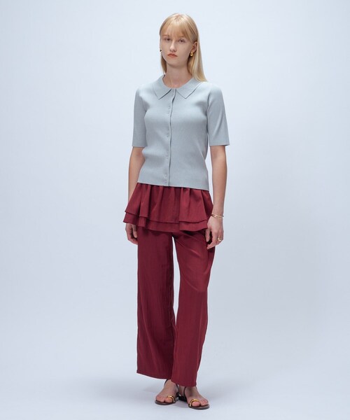 cloenc(クロエンス)の「【接触冷感/手洗い可】3wayペプラムワイドパンツ(その他パンツ・レディース・ボルドー/ブラック/ブラウン系・01/02)」の13枚目の写真