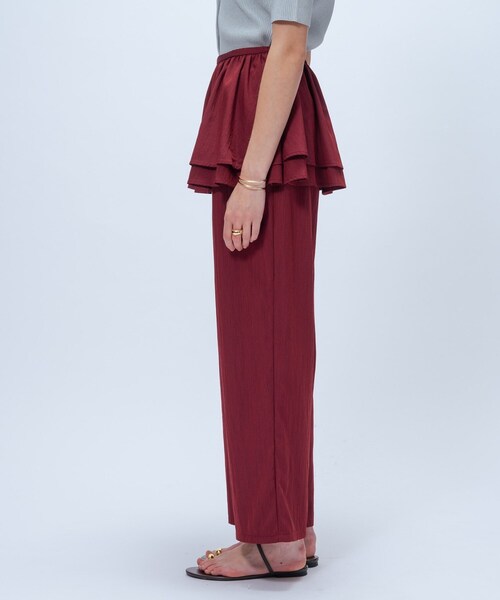 cloenc(クロエンス)の「【接触冷感/手洗い可】3wayペプラムワイドパンツ(その他パンツ・レディース・ボルドー/ブラック/ブラウン系・01/02)」の15枚目の写真