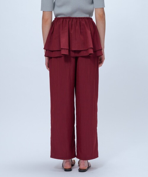 cloenc(クロエンス)の「【接触冷感/手洗い可】3wayペプラムワイドパンツ(その他パンツ・レディース・ボルドー/ブラック/ブラウン系・01/02)」の16枚目の写真