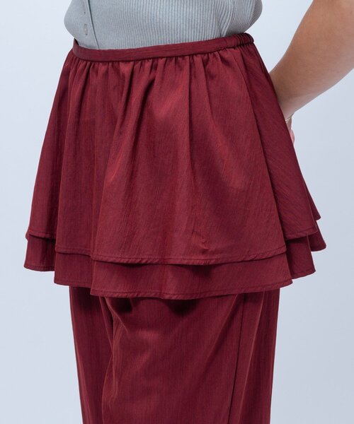 cloenc(クロエンス)の「【接触冷感/手洗い可】3wayペプラムワイドパンツ(その他パンツ・レディース・ボルドー/ブラック/ブラウン系・01/02)」の18枚目の写真