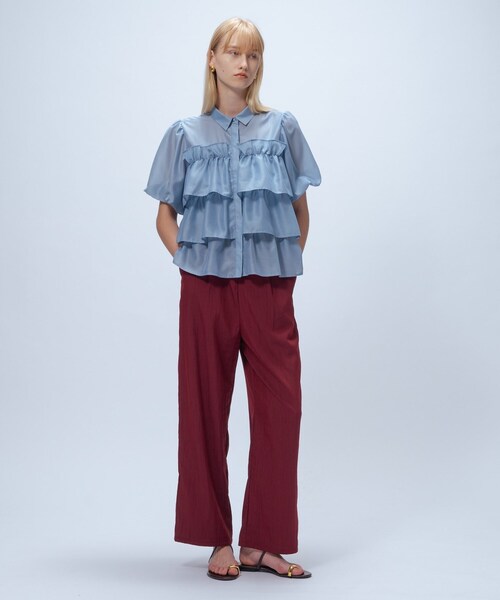 cloenc(クロエンス)の「【接触冷感/手洗い可】3wayペプラムワイドパンツ(その他パンツ・レディース・ボルドー/ブラック/ブラウン系・01/02)」の19枚目の写真