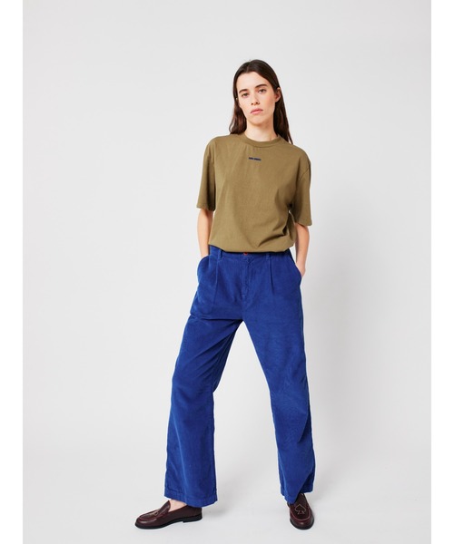 BOBO CHOSES(ボボショーズ)の「Blue pleated corduroy pants(その他パンツ・レディース・ブルー・XL/XS/S/M/L)」の3枚目の写真