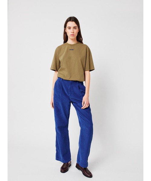 BOBO CHOSES(ボボショーズ)の「Blue pleated corduroy pants(その他パンツ・レディース・ブルー・XL/XS/S/M/L)」の4枚目の写真