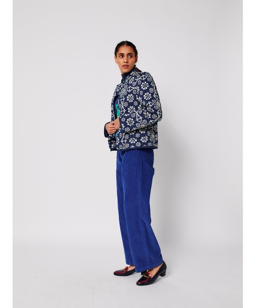BOBO CHOSES(ボボショーズ)の「Blue pleated corduroy pants(その他パンツ・レディース・ブルー・XL/XS/S/M/L)」の8枚目の写真