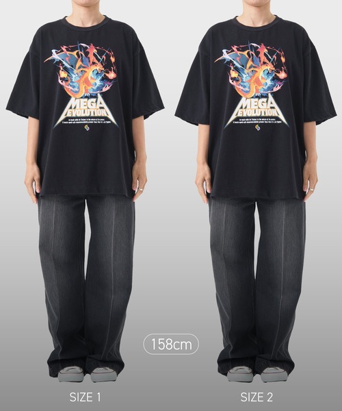 トップス POKEMON MEGA PIGMENT Tee size2 BLACK セール】POKEMON MEGA PIGMENT Tee（Tシャツ/カットソー