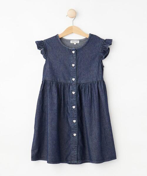 SHOO・LA・RUE(シューラルー)の「【100-150cm/ひんやり】ハートボタンデニムワンピース(ワンピース・キッズ・サックスブルー/ブルー系その他・11/10/12/15 /13/14)」の12枚目の写真