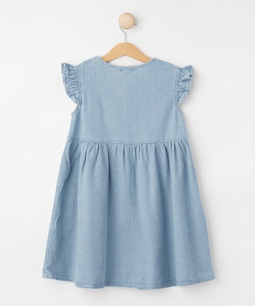 SHOO・LA・RUE(シューラルー)の「【100-150cm/ひんやり】ハートボタンデニムワンピース(ワンピース・キッズ・サックスブルー/ブルー系その他・11/10/12/15 /13/14)」の11枚目の写真