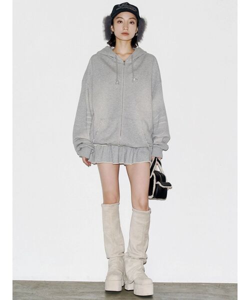 EMODA（エモダ）の「ルーズフレアカバーフィットブーツ（ブーツ・レディース・アイボリー/ブラック/ブラウン・SMALL/MEDIUM/LARGE）」の15枚目の写真