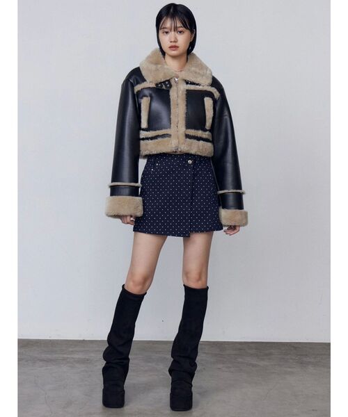 セール】ルーズフレアカバーフィットブーツ（ブーツ）｜EMODA（エモダ