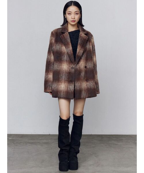 EMODA ルーズフレアカバーフィットブーツ M 23.5 ルーズフレアカバーフィットブーツ（ブーツ）｜EMODA（エモダ）の