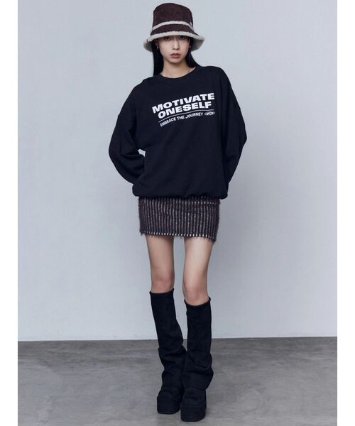 ルーズフレアカバーフィットブーツ（ブーツ）｜EMODA（エモダ）の