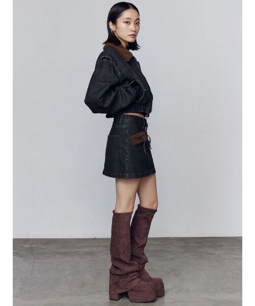 EMODA（エモダ）の「ルーズフレアカバーフィットブーツ（ブーツ