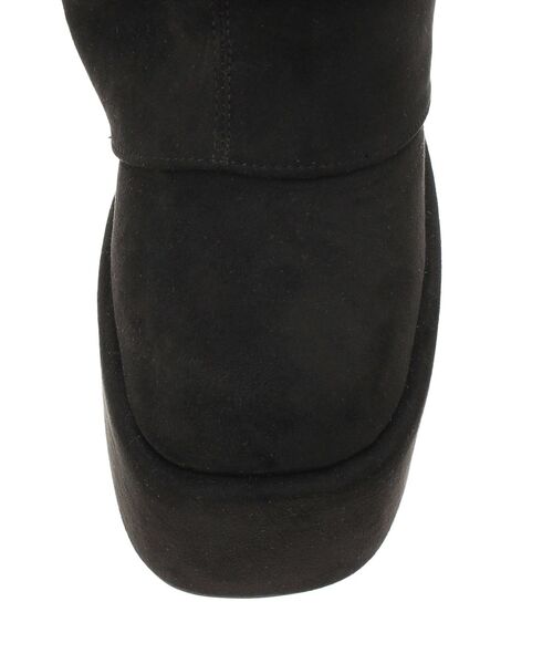 EMODA(エモダ)の「ルーズフレアカバーフィットブーツ(ブーツ・レディース・アイボリー/ブラック/ブラウン・SMALL/MEDIUM/LARGE)」の9枚目の写真