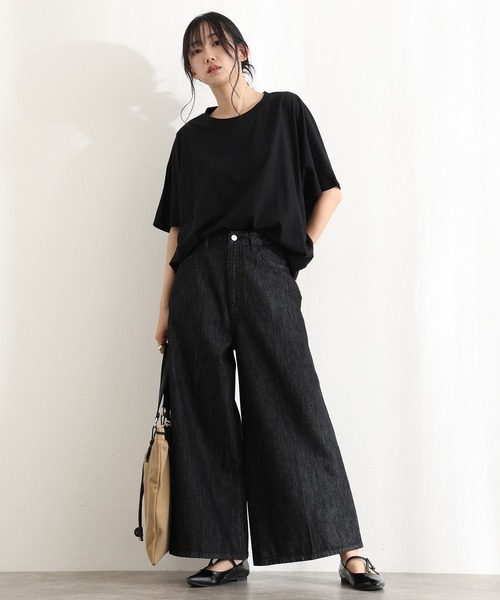 ElegChic(エレグシック)の「コットンコクーンシルエットプルオーバー(Tシャツ/カットソー・レディース・ベージュ系その他/オフホワイト/ブラック/ミント/チャコール・XL/4L/M)」の14枚目の写真