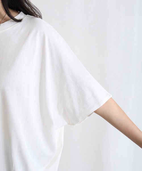 ElegChic(エレグシック)の「コットンコクーンシルエットプルオーバー(Tシャツ/カットソー・レディース・ベージュ系その他/オフホワイト/ブラック/ミント/チャコール・XL/4L/M)」の15枚目の写真