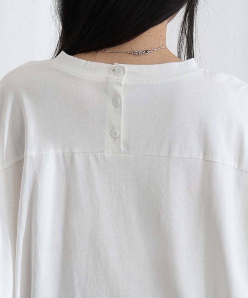 ElegChic(エレグシック)の「コットンコクーンシルエットプルオーバー(Tシャツ/カットソー・レディース・ベージュ系その他/オフホワイト/ブラック/ミント/チャコール・XL/4L/M)」の17枚目の写真