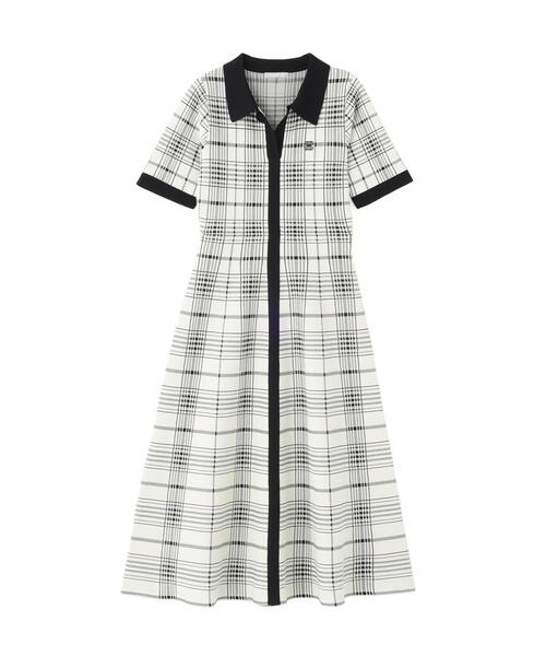 JILL by JILL STUART（ジルバイジルスチュアート）の「◇ビッグチェックニットワンピース（ワンピース・レディース・ホワイト系その他/ブラック系その他/ベージュ系その他・FREE）」の18枚目の写真