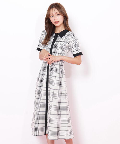 JILL by JILL STUART（ジルバイジルスチュアート）の「◇ビッグチェックニットワンピース（ワンピース・レディース・ホワイト系その他/ブラック系その他/ベージュ系その他・FREE）」の20枚目の写真
