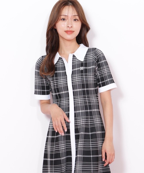 JILL by JILL STUART ビッグチェックニットワンピース M ビッグチェックニットワンピース | ジル バイ ジル スチュアート