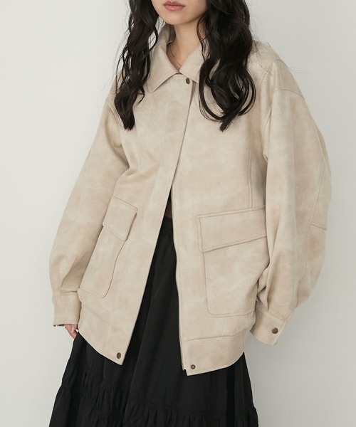 forksy.】ヴィンテージライクオーバーサイズビッグポケットフライト