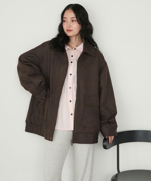 forksy.】ヴィンテージライクオーバーサイズビッグポケットフライト