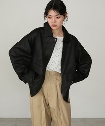 forksy.（フォルクシー）の「【forksy.】ヴィンテージライクオーバーサイズビッグポケットフライトジャケット（ブルゾン）」