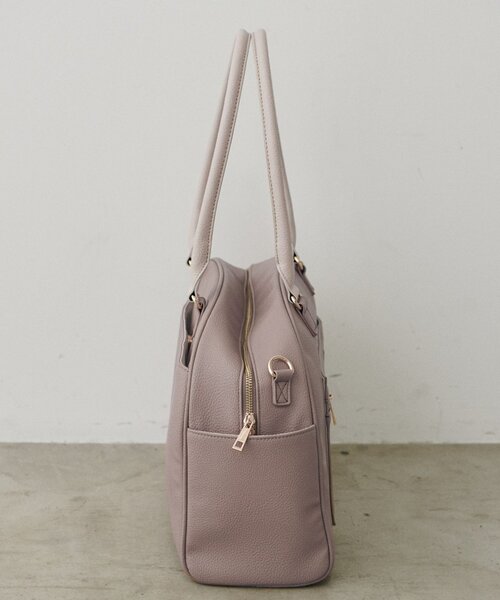 natural couture（ナチュラルクチュール）の「osonoボストンキャリーオンBAG（ボストンバッグ・レディース・ブラウン/グレイッシュベージュ/ブラック・FREE）」の11枚目の写真