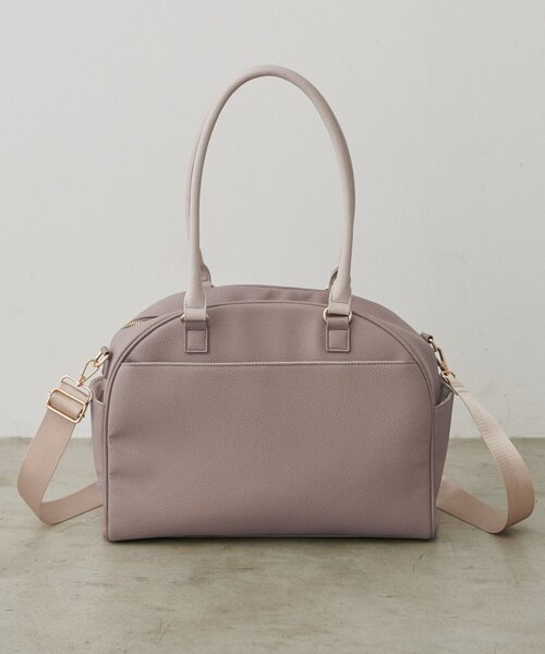 natural couture（ナチュラルクチュール）の「osonoボストンキャリーオンBAG（ボストンバッグ・レディース・ブラウン/グレイッシュベージュ/ブラック・FREE）」の14枚目の写真