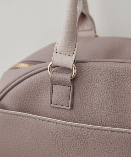 natural couture（ナチュラルクチュール）の「osonoボストンキャリーオンBAG（ボストンバッグ・レディース・ブラウン/グレイッシュベージュ/ブラック・FREE）」の22枚目の写真