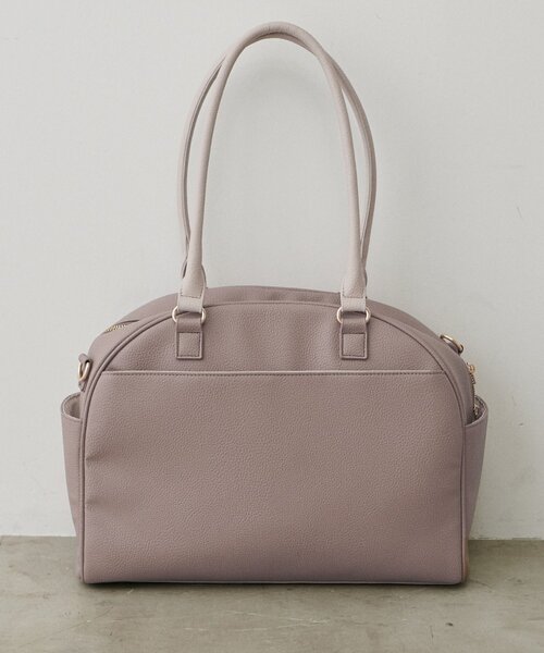 natural couture（ナチュラルクチュール）の「osonoボストンキャリーオンBAG（ボストンバッグ・レディース・ブラウン/グレイッシュベージュ/ブラック・FREE）」の3枚目の写真