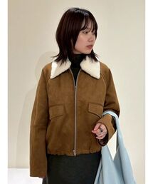 【最終値下げ早い者勝ち】【Mila Owen】イエローのダッフルコート Mila Owen（ミラオーウェン）の「ロングダッフルコート