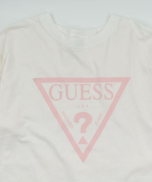 LABORATORY R(ラボラトリーアール)の「【USED】90’s Guess/GEORGES MARCIANO期 ボーダー ロゴ Tシャツ USA製(Tシャツ/カットソー・メンズ・ホワイト・X-LARGE)」の2枚目の写真