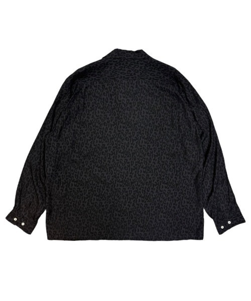 cotton pan（コットンパン）の「COTTON PAN Shawn レオパード L/S レーヨンシャツ (Shawn)（シャツ/ブラウス・メンズ・ブラック・2/1/3）」の3枚目の写真