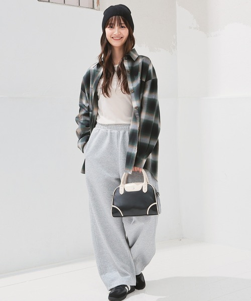 Honeys（ハニーズ）の「チェックゆるシャツ（シャツ/ブラウス・レディース・ブラック×グレー/ホワイト×グレー/ブルー系その他3/ブラック×グリーン・S/M/LL/L）」の11枚目の写真