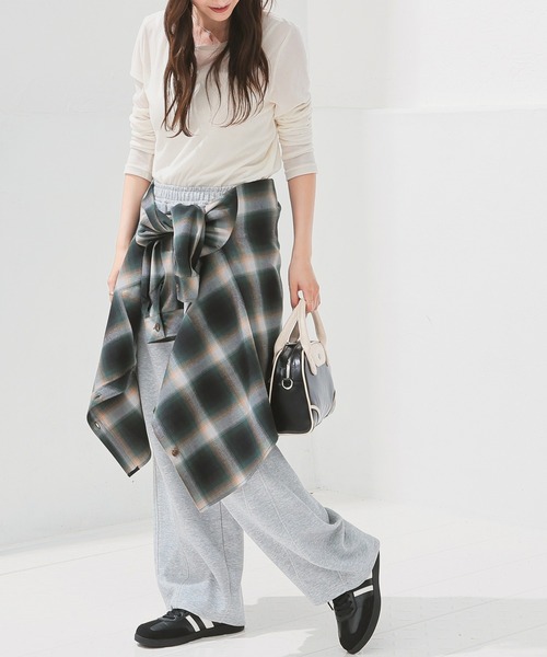 Honeys（ハニーズ）の「チェックゆるシャツ（シャツ/ブラウス・レディース・ブラック×グレー/ホワイト×グレー/ブルー系その他3/ブラック×グリーン・S/M/LL/L）」の16枚目の写真