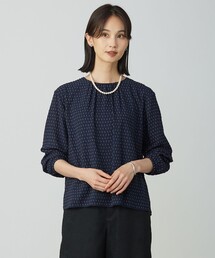 カットジャカードプリント カットソー